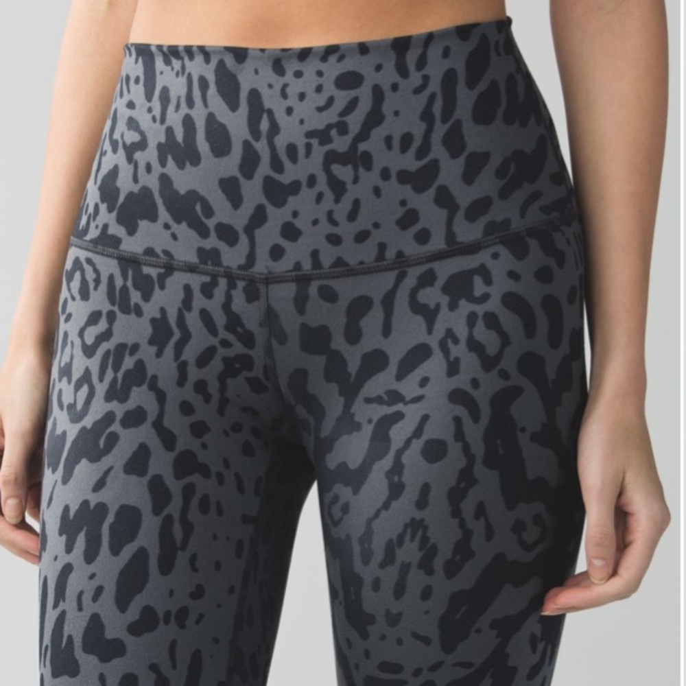 Lululemon Wunder Under Leopard Leggings